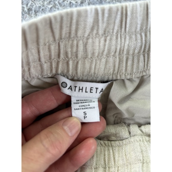 ATHLETA‎ Retreat Linen Pants Womens Small Baggy Boho Hippie Beach - Picture 8 of 13